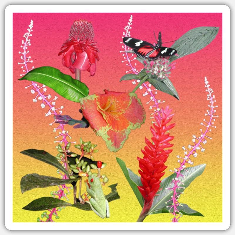 superclo3d.com Sandra Kuhl - Sticker Größe S (10 x 10 cm) - Mattweiß