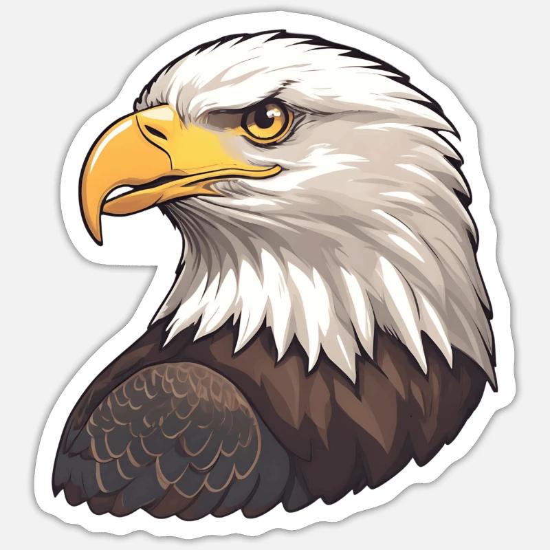 Bald Eagle Sticker size S (10 x 10 cm)