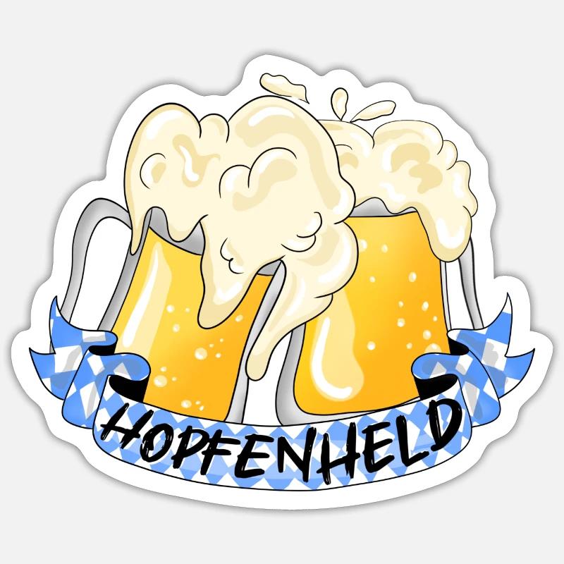 Prost! Bierheld Sticker Größe S (10 x 10 cm)