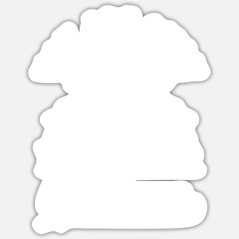 Chaussures Mode Couple - Sticker taille S (10 x 10 cm) - blanc mat