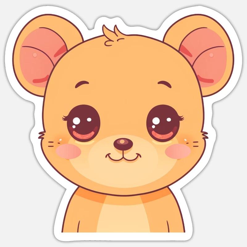 Mouse Mouse Teeth Sticker size S (10 x 10 cm)