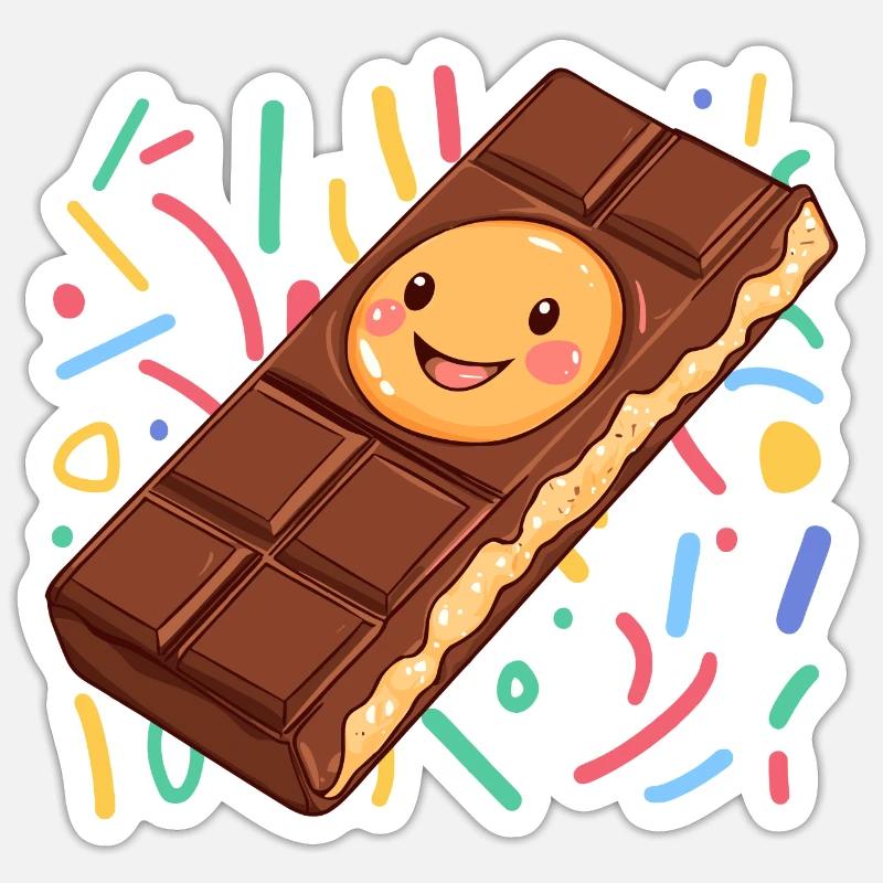 Chocolat Chocolat Candy Sticker taille S (10 x 10 cm)