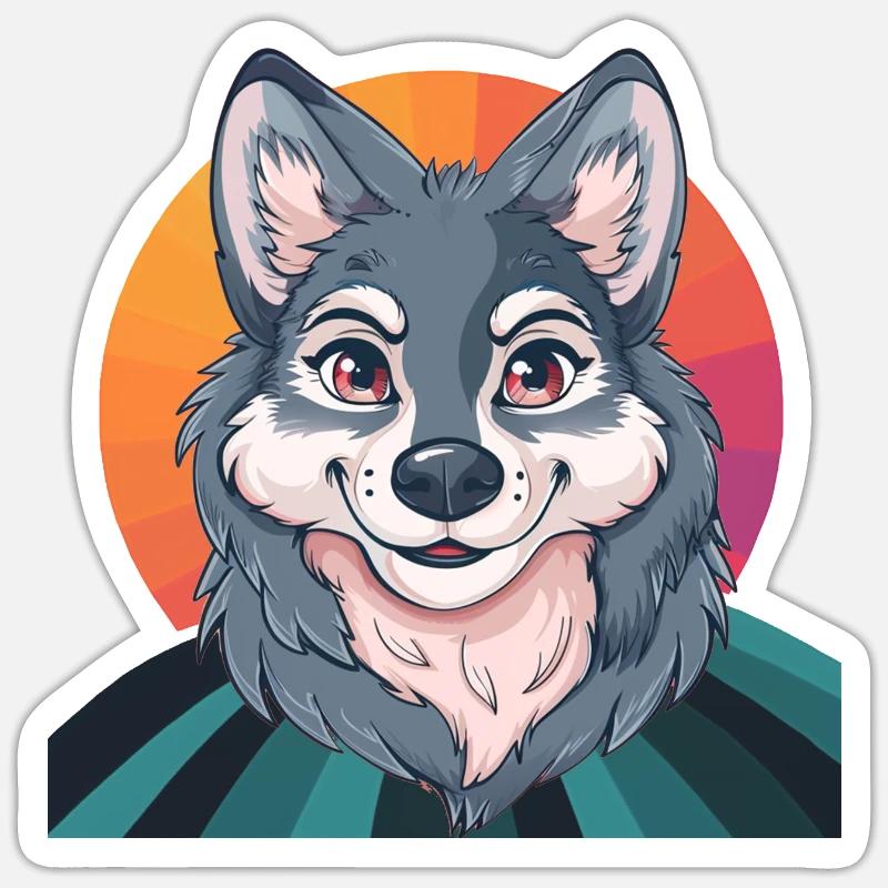 Wolves Pack Wolfpack - Sticker size S (10 x 10 cm) - white matte