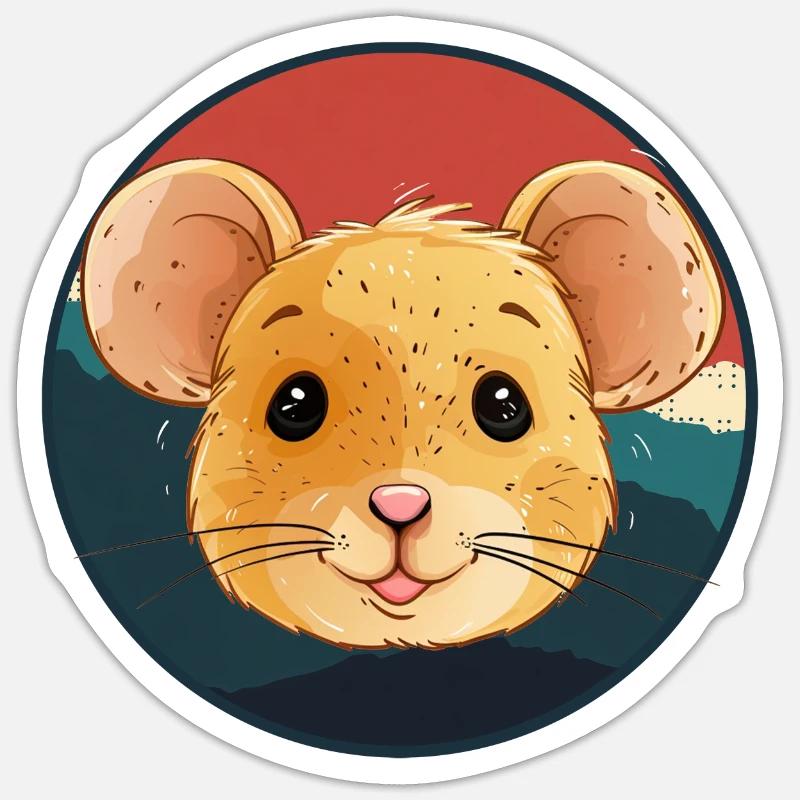 Mice Mouse Teeth Mouse Sticker size S (10 x 10 cm)