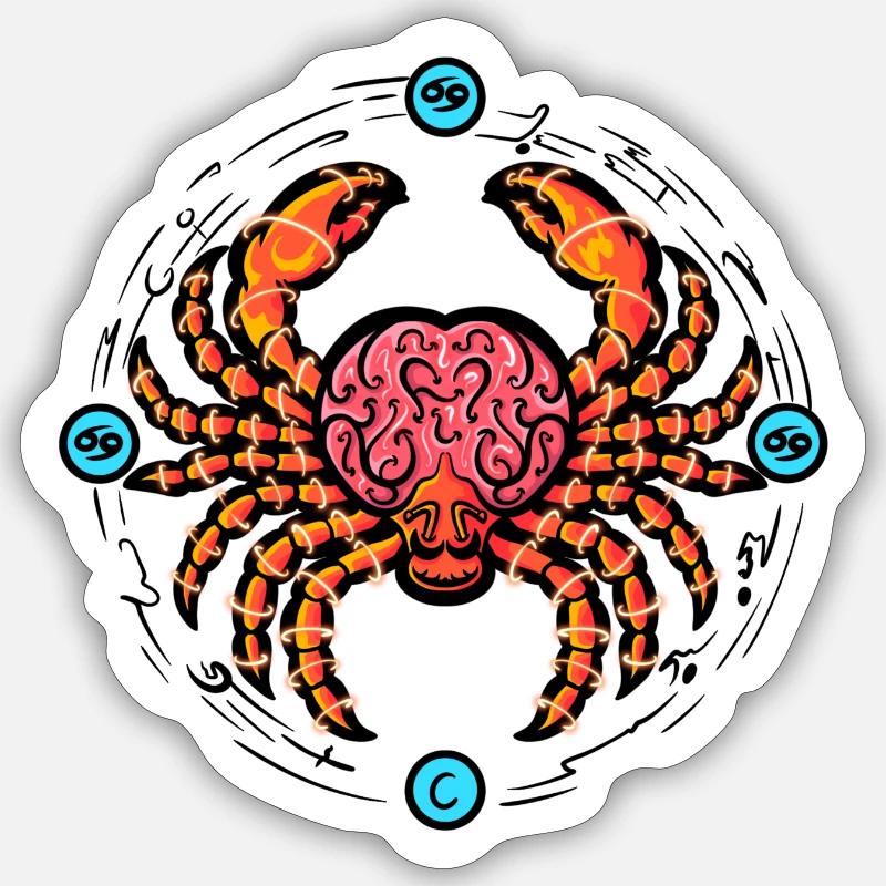 CANCER - Sticker taille S (10 x 10 cm) - blanc mat
