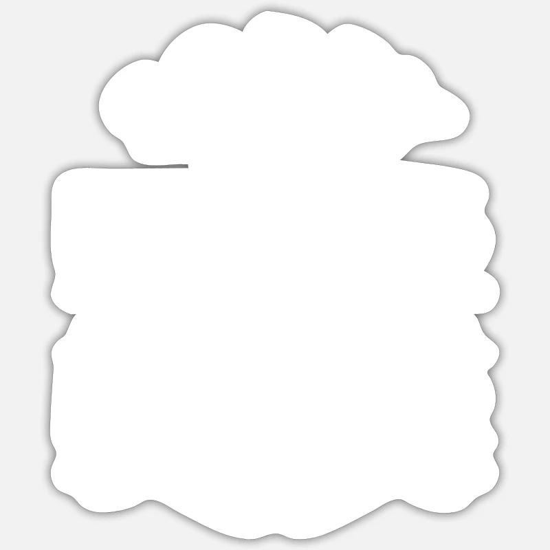 Zimmermann Beruf Haus - Sticker Größe S (10 x 10 cm) - Mattweiß