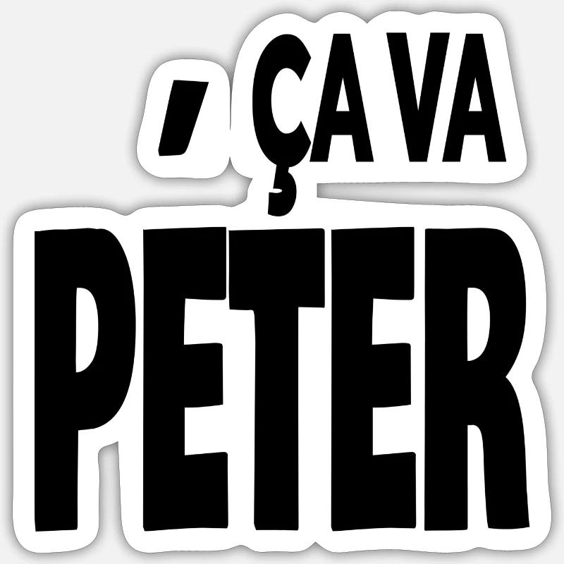 ça va péter - Sticker taille S (10 x 10 cm) - blanc mat