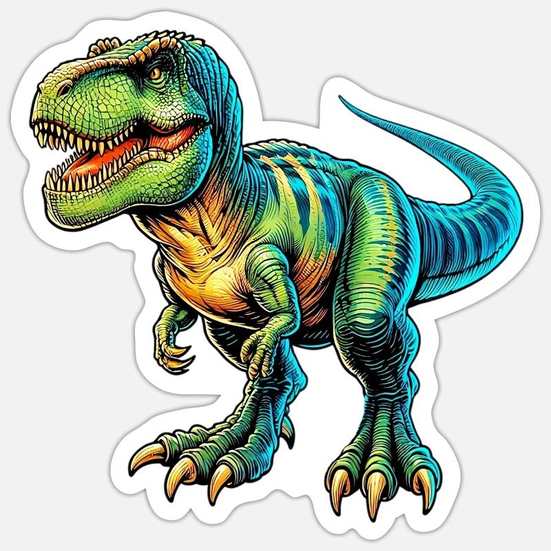 Dinosaur - Sticker size S (10 x 10 cm) - white matte