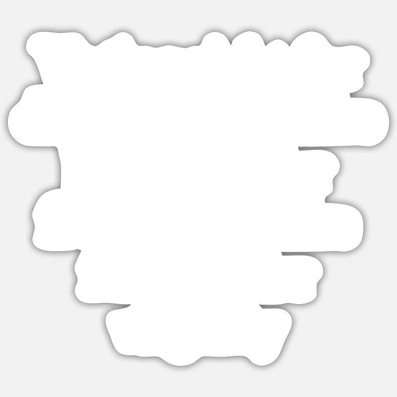 Rechts wählen - Sticker Größe S (10 x 10 cm) - Mattweiß