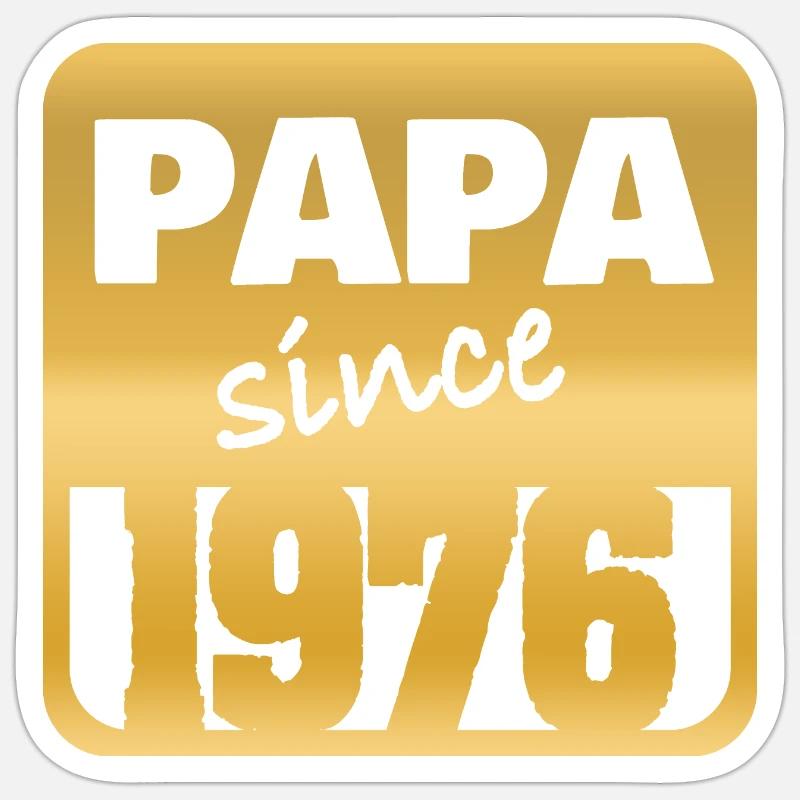 1976 - Sticker Größe S (10 x 10 cm) - Mattweiß