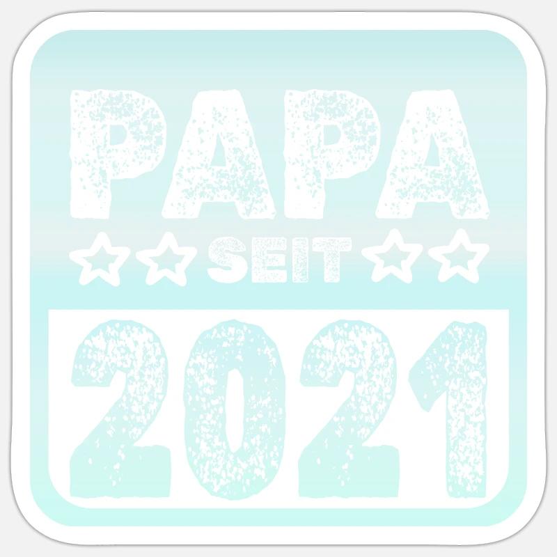 2021 2021 - Sticker Größe S (10 x 10 cm) - Mattweiß