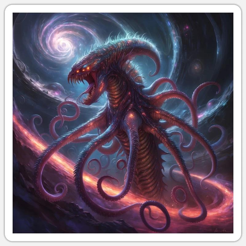 Quantum Creature Sticker size S (10 x 10 cm)