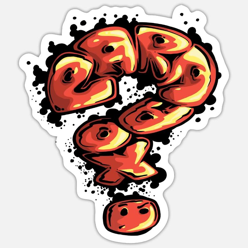 Paradox 2 - Sticker taille S (10 x 10 cm) - blanc mat
