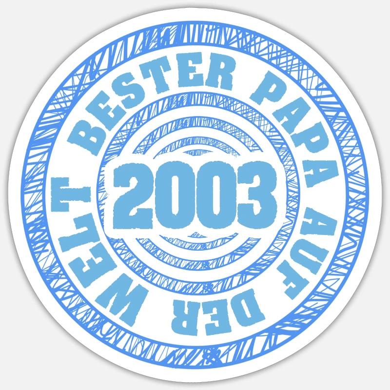 2003 Sticker Größe S (10 x 10 cm)