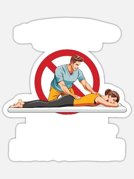 Physiotherapeut Geschenk Physio Physiotherapie - Sticker Größe S (10 x 10 cm) - Mattweiß