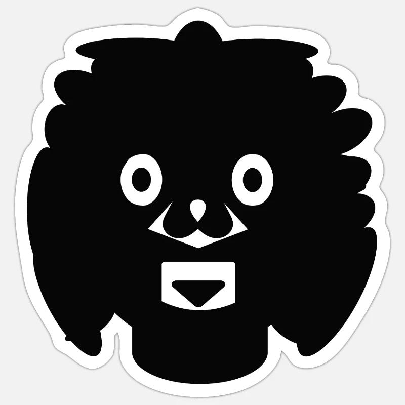 Comic - Sticker Größe S (10 x 10 cm) - Mattweiß