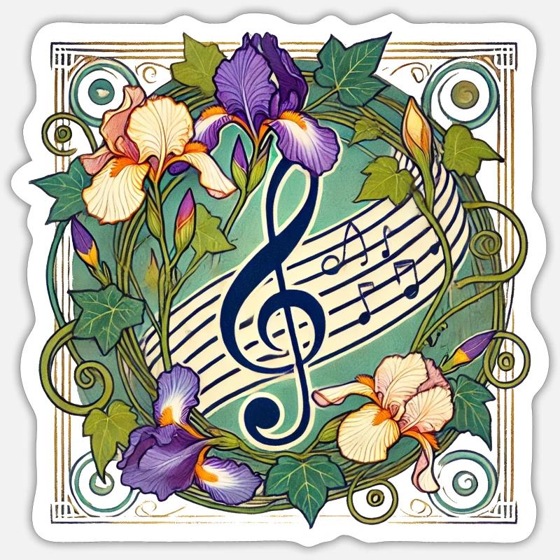 Treble Clef Sticker size S (10 x 10 cm)