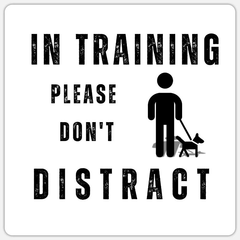 Hundetraining Sticker Größe S (10 x 10 cm)