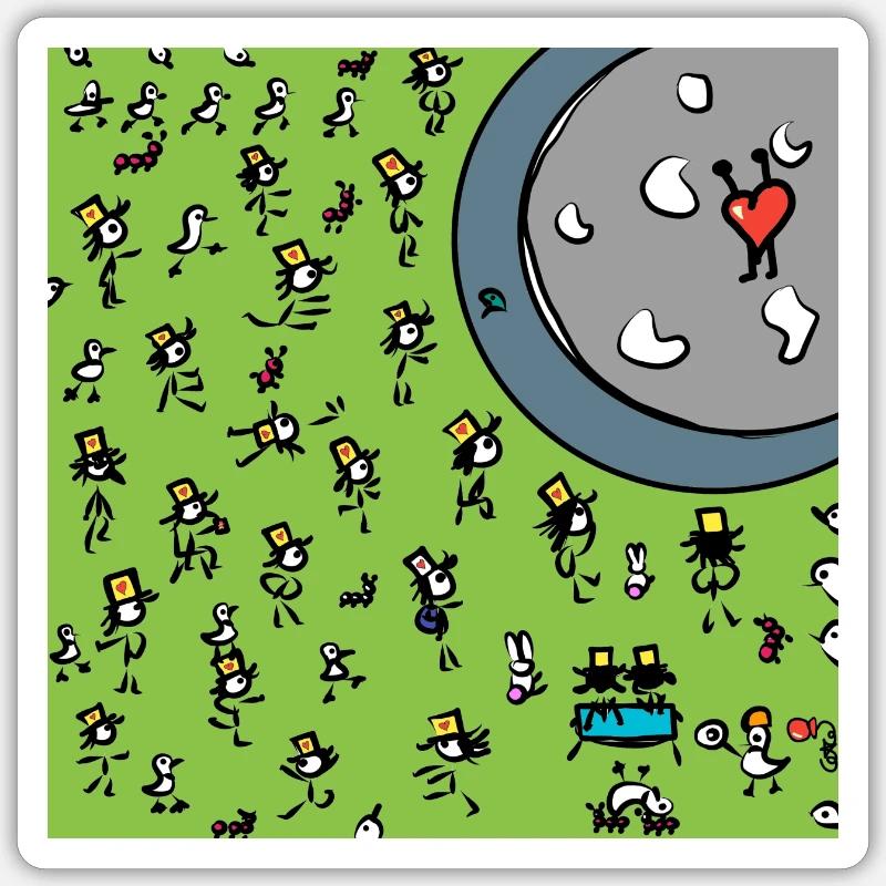 Sticker Größe S (10 x 10 cm) - 