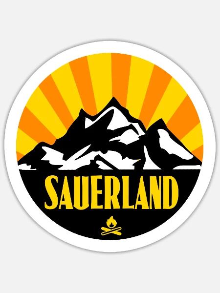 Sauerland - Sticker Größe S (10 x 10 cm) - Mattweiß