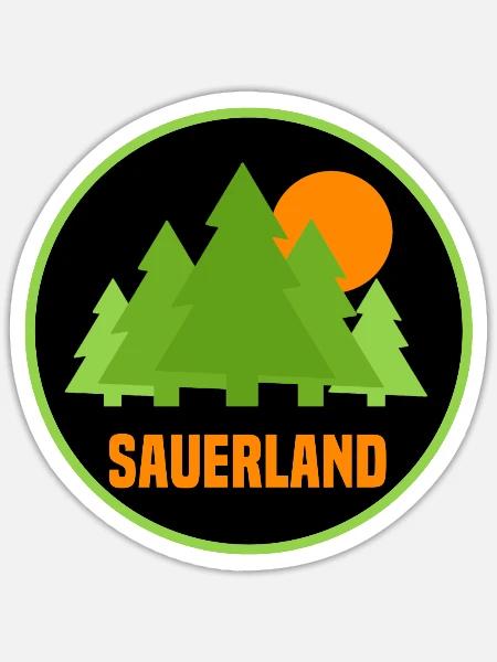 Sauerland - Sticker Größe S (10 x 10 cm) - Mattweiß