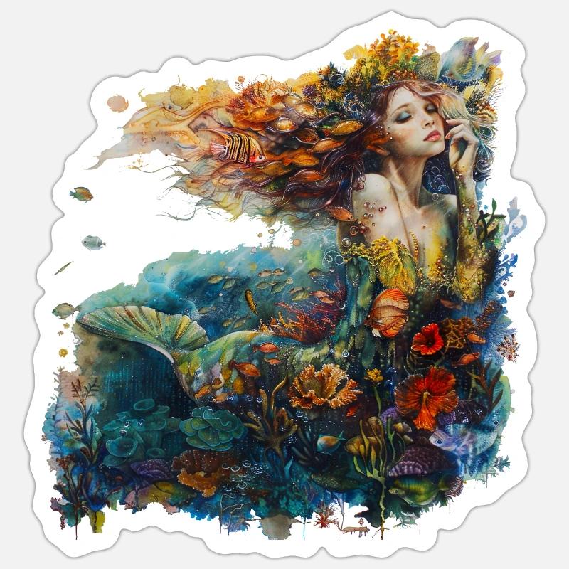 Une plongée dans la barrière de corail est une expérience Sticker taille S (10 x 10 cm)