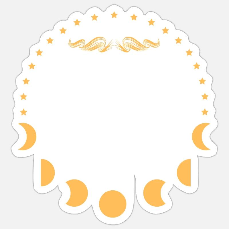 Wicca hands - Witch amulet - Sticker size S (10 x 10 cm) - white matte