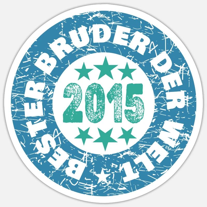 Siblings 2015 - Sticker size S (10 x 10 cm) - white matte
