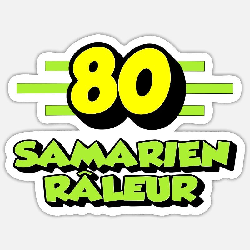 Klagender Samarianer - Sticker Größe S (10 x 10 cm) - Mattweiß