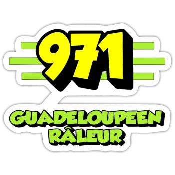 Nörgler aus Guadeloupe - Sticker Größe S (10 x 10 cm) - Mattweiß - Vorne