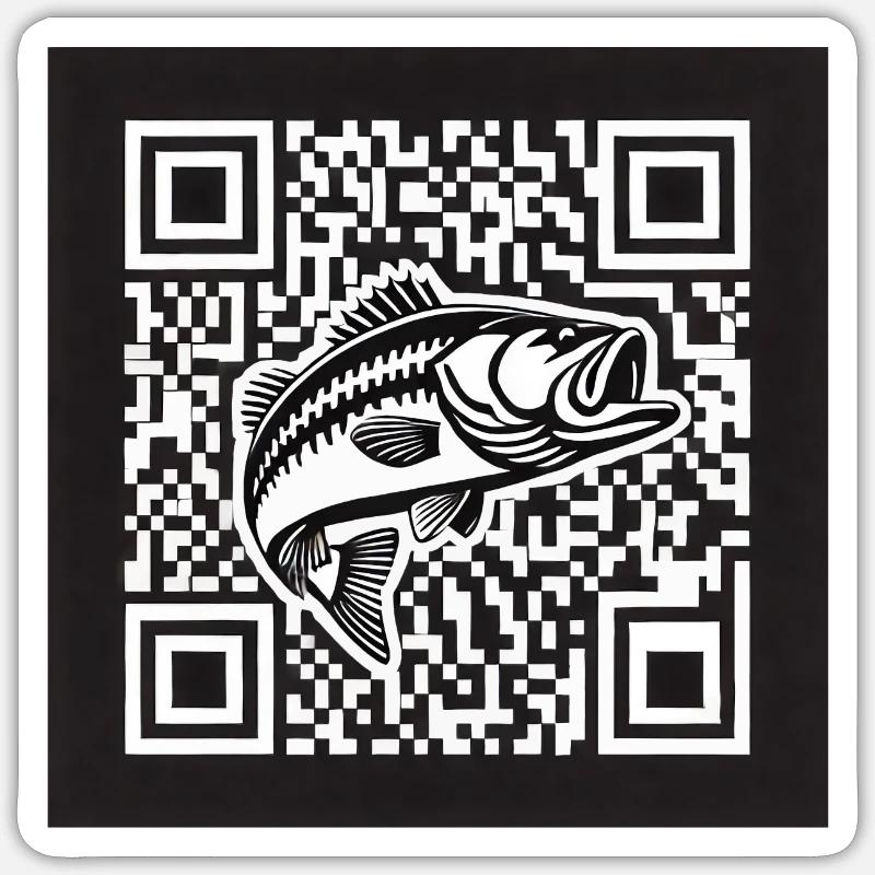 Perch QR Code Design Sticker size S (10 x 10 cm)