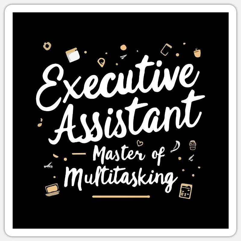 Assistante du Directeur Général Expert Multitâche Sticker taille S (10 x 10 cm)