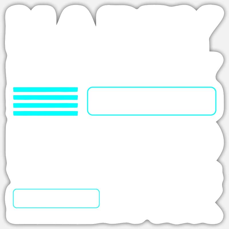 Mann Feier Bart Partner Sticker Größe S (10 x 10 cm)