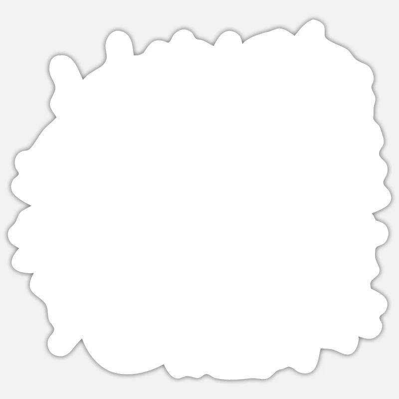 Échelle de clé de musique explosive - Sticker taille S (10 x 10 cm) - blanc mat