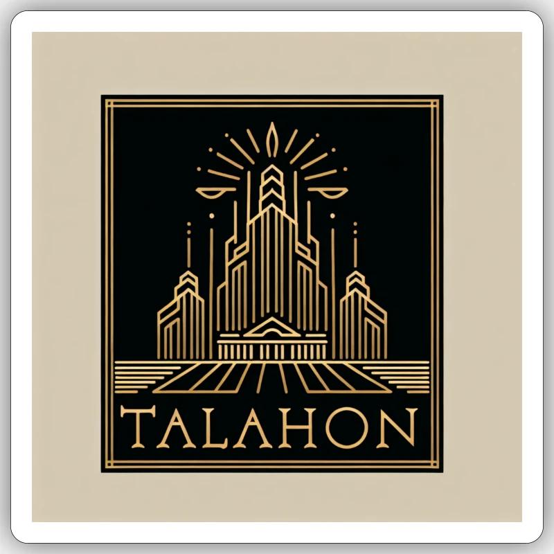 TALAHON 1. Empire Collection - Sticker Größe S (10 x 10 cm) - Mattweiß