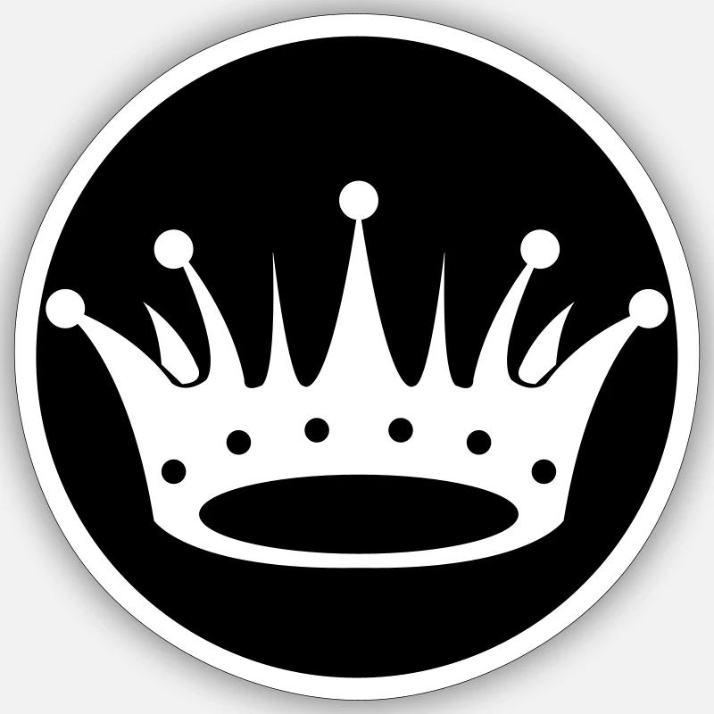 Krone 01 Sticker size S (10 x 10 cm)