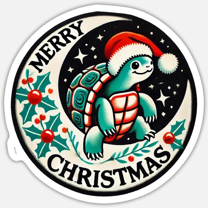Joyeux Noël - Sticker taille S (10 x 10 cm) - blanc mat