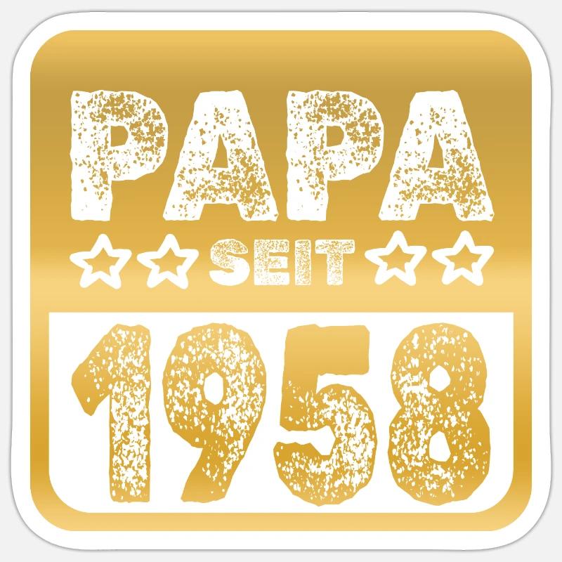1958 - Sticker size S (10 x 10 cm) - white matte