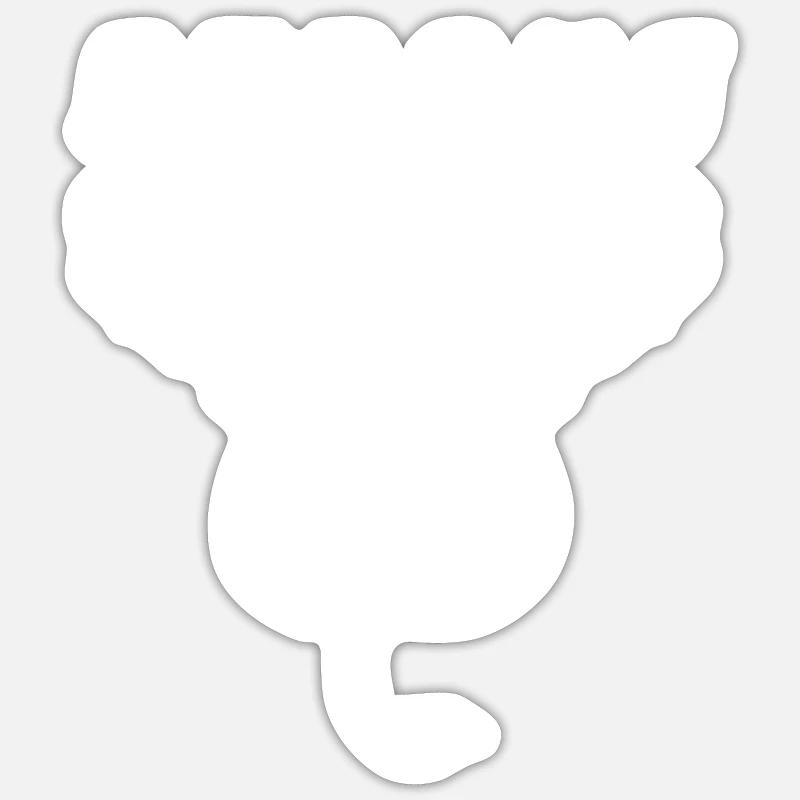 STRONG Elephant Head, Elefant - Sticker size S (10 x 10 cm) - white matte