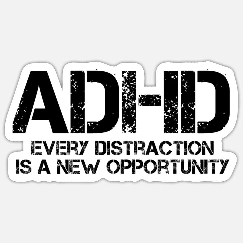 ADHS Sticker Größe S (10 x 10 cm)