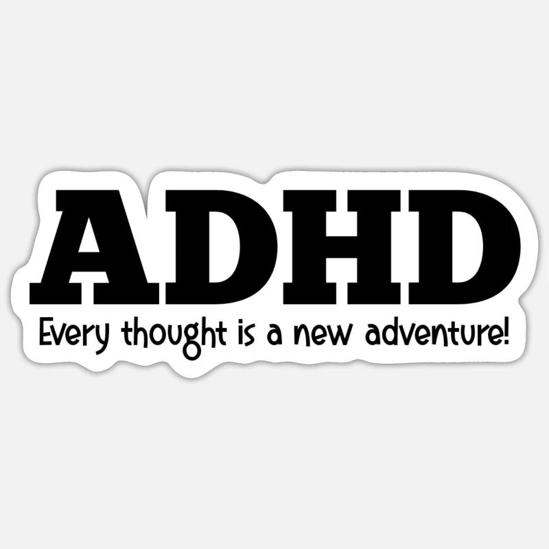 ADHD Sticker size S (10 x 10 cm)