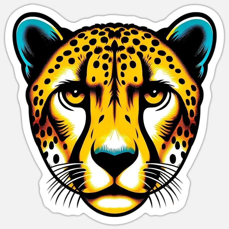 Gepard Sticker Größe S (10 x 10 cm)