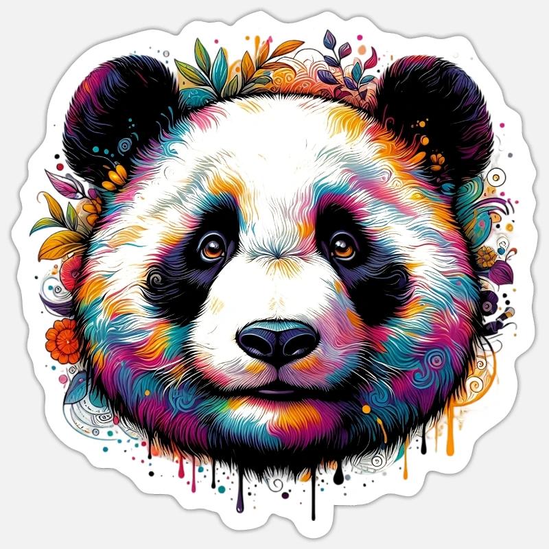Panda - Sticker size S (10 x 10 cm) - white matte