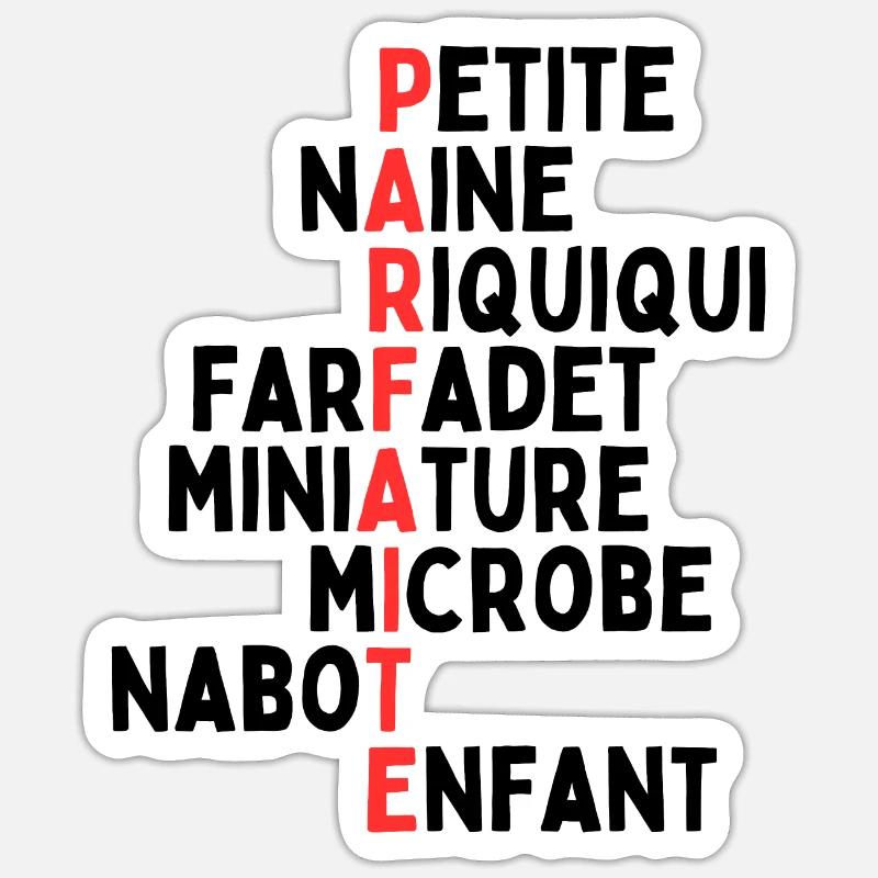 Petite mais parfaite - Sticker taille S (10 x 10 cm) - blanc mat