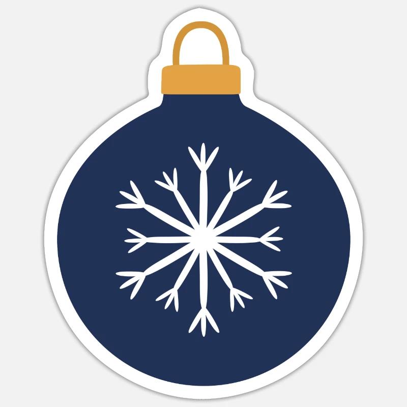 Weihnachtskugel Sticker Größe S (10 x 10 cm)