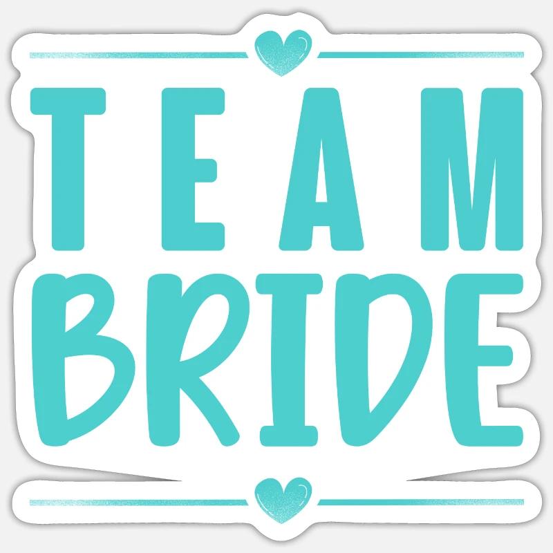 Équipe Bride - Sticker taille S (10 x 10 cm) - blanc mat