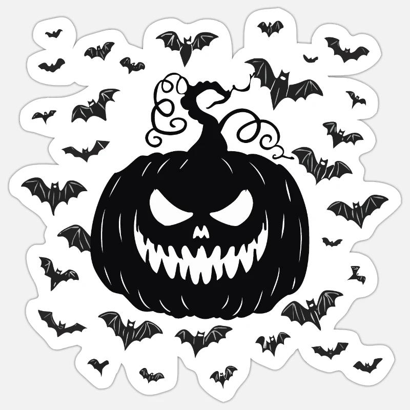 Pumpkin - Sticker Größe S (10 x 10 cm) - Mattweiß