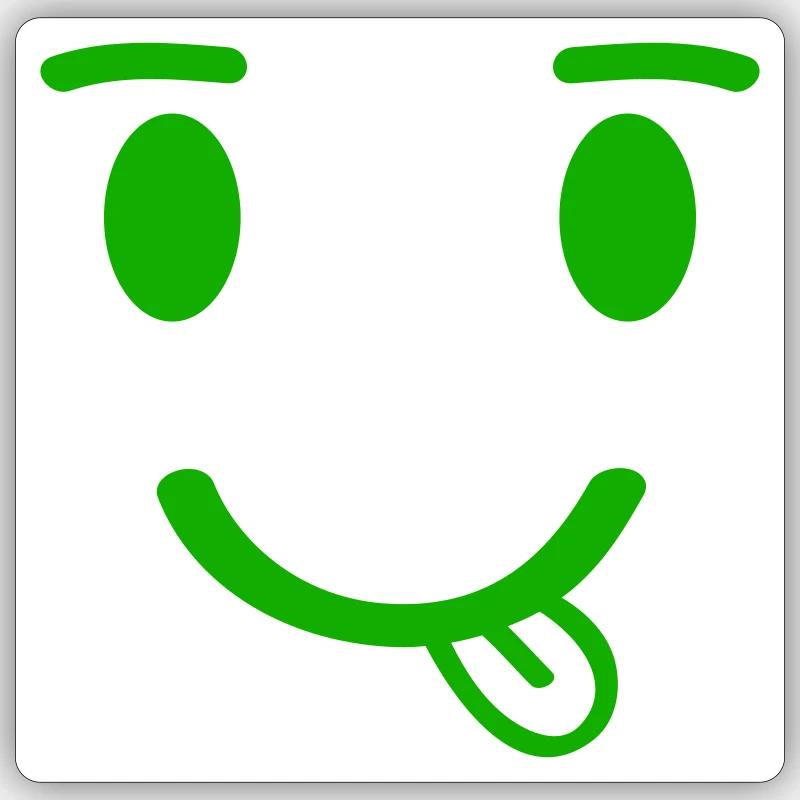 smileface - Sticker size S (10 x 10 cm) - white matte