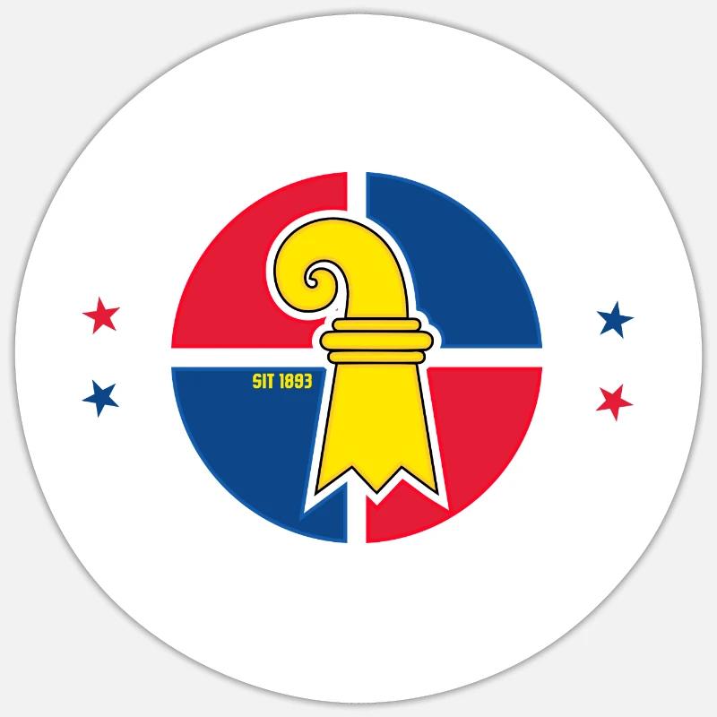BASEL - Sticker Größe S (10 x 10 cm) - Mattweiß