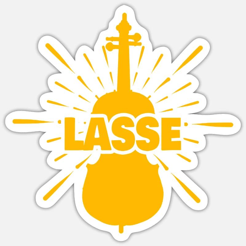 Gift for Lasse - Sticker size S (10 x 10 cm) - white matte